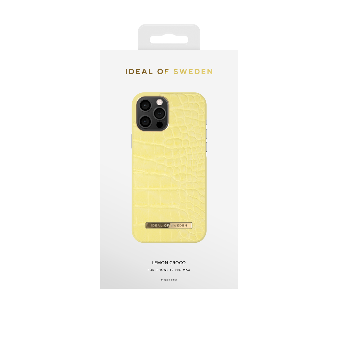 iPhone 12 PRO MAX iDeal Of Sweden nugarėlė Lemon Croco 1