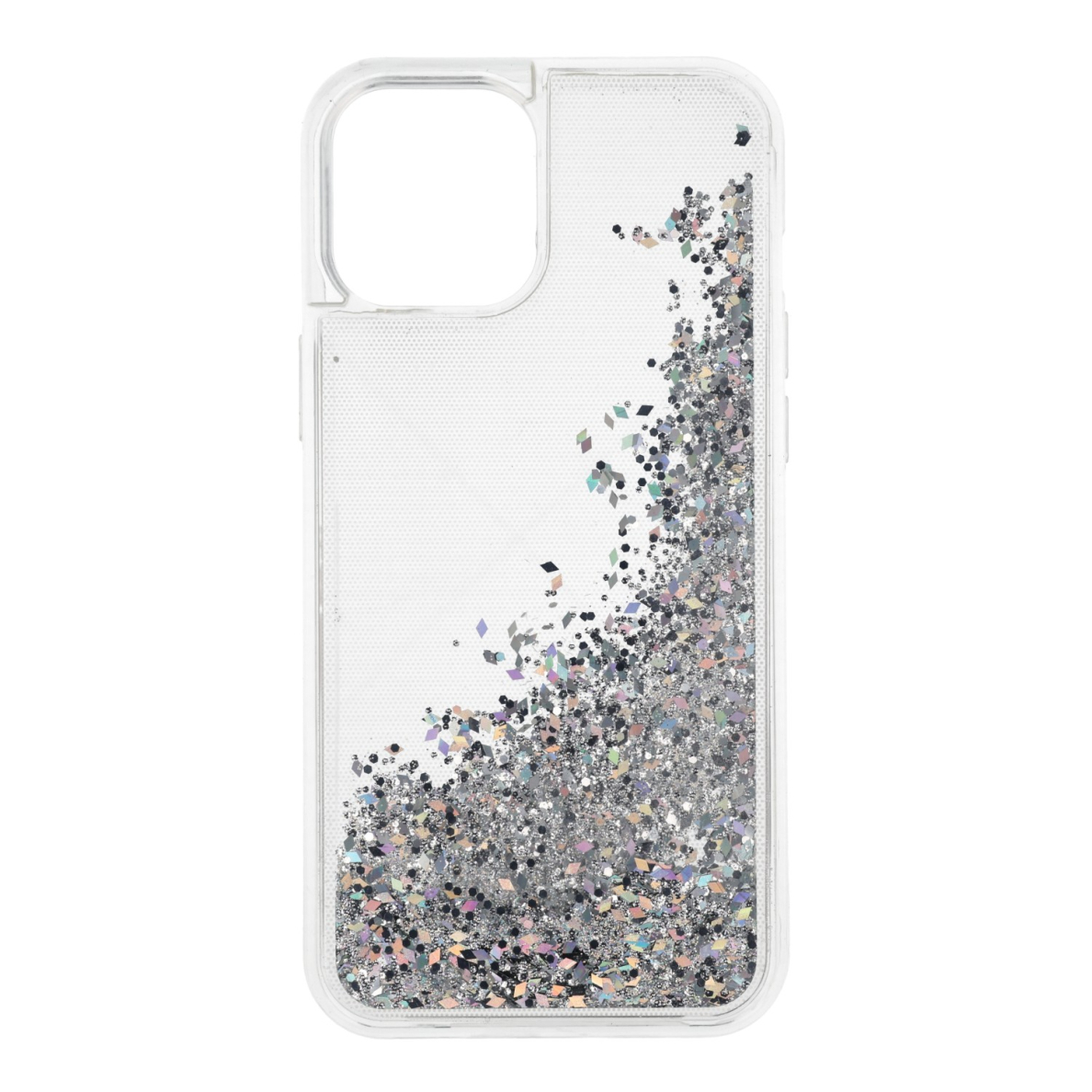 iPhone 12 PRO MAX sidabro spalvos WATER SPARKLE nugarėlė