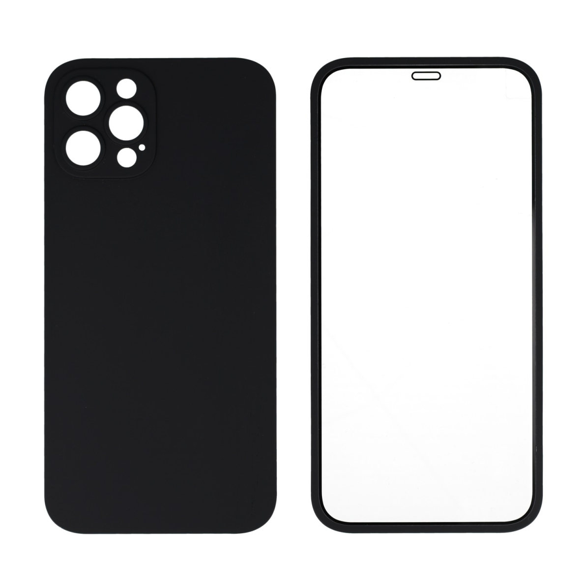 iPhone 12/12 PRO 2in1 tempered glass DEVIA nugarėlė 1