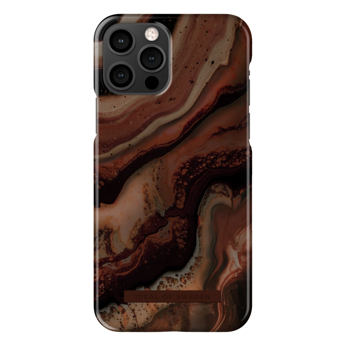 iPhone 12/12 PRO iDeal Of Sweden nugarėlė MagSafe Dark Amber Marble