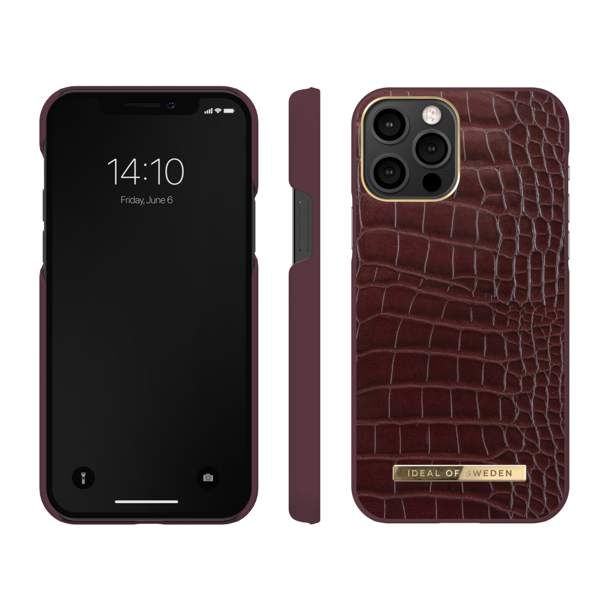 iPhone 12/12 PRO iDeal Of Sweden nugarėlė Scarlet Croco 2