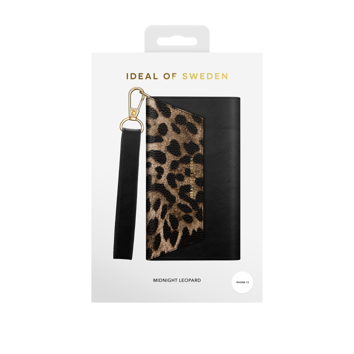 iPhone 13 iDeal Of Sweden dėklas Cassette Clutch Midnight Leopard 1