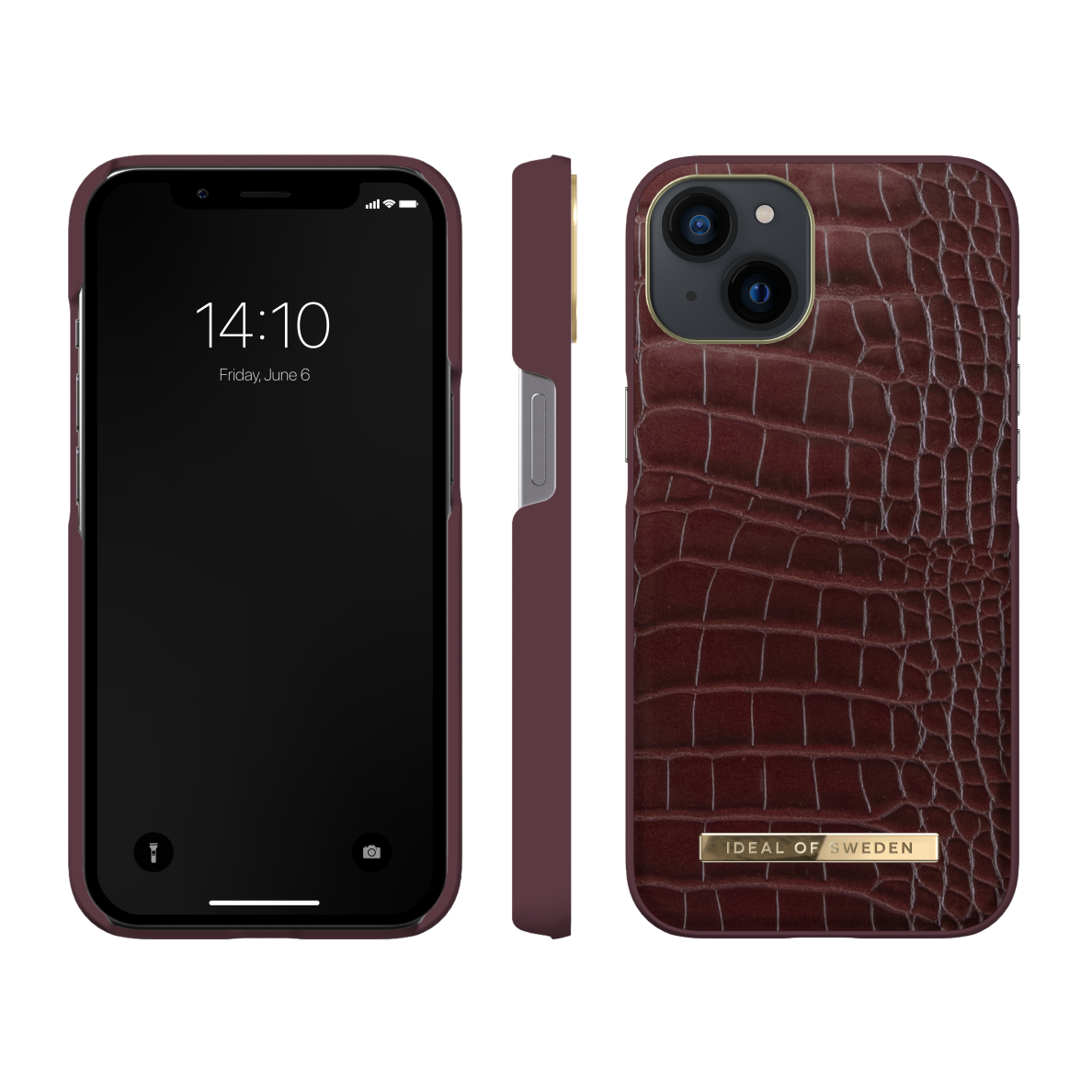 iPhone 13 iDeal Of Sweden nugarėlė Scarlet Croco 2