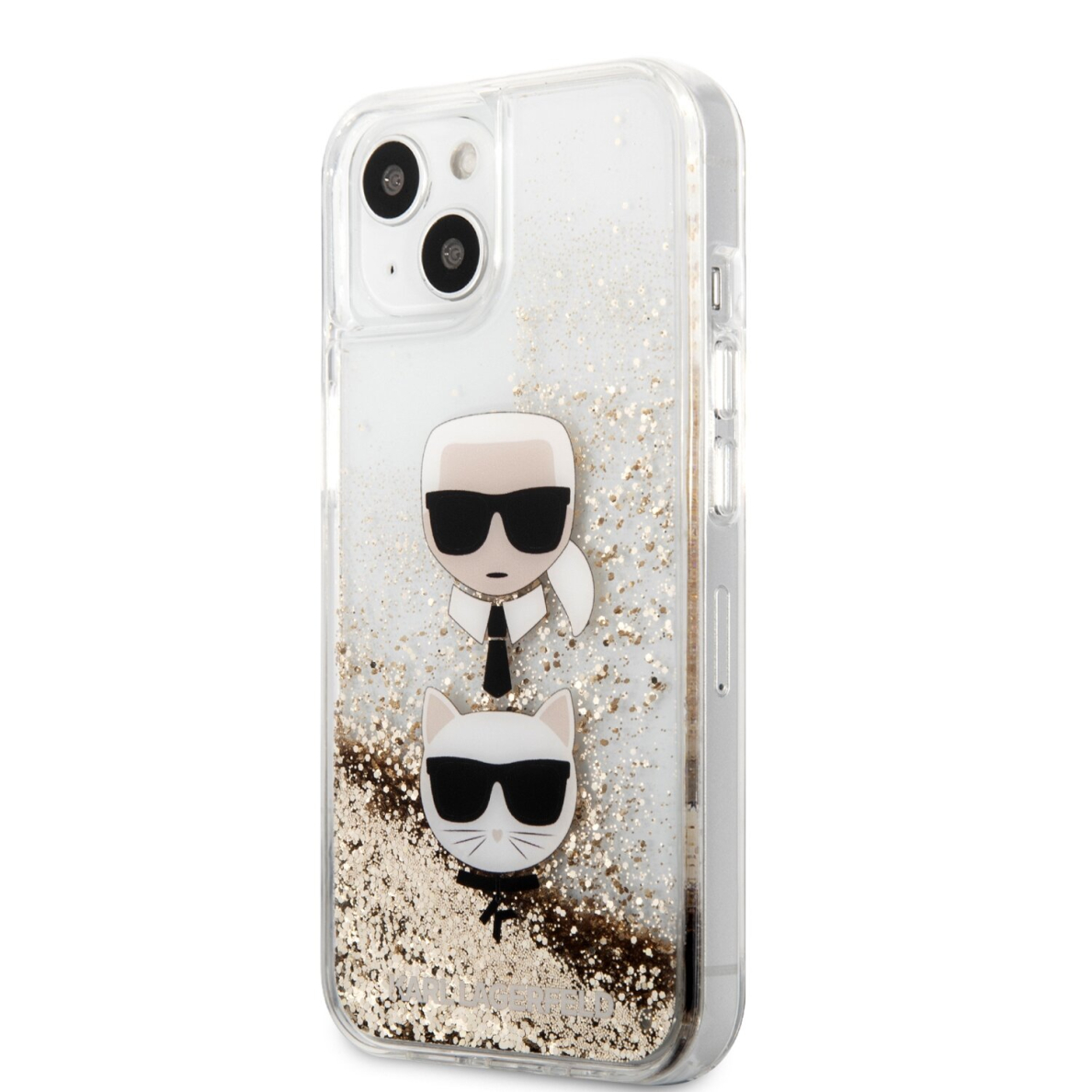 iPhone 13 MINI aukso sp. water KARL LAGERFELD nugarėlė KLHCP13SKICGLD 3