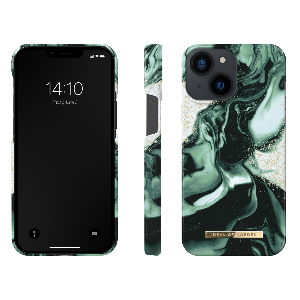 iPhone 13 MINI iDeal Of Sweden nugarėlė Golden Olive Marble 1