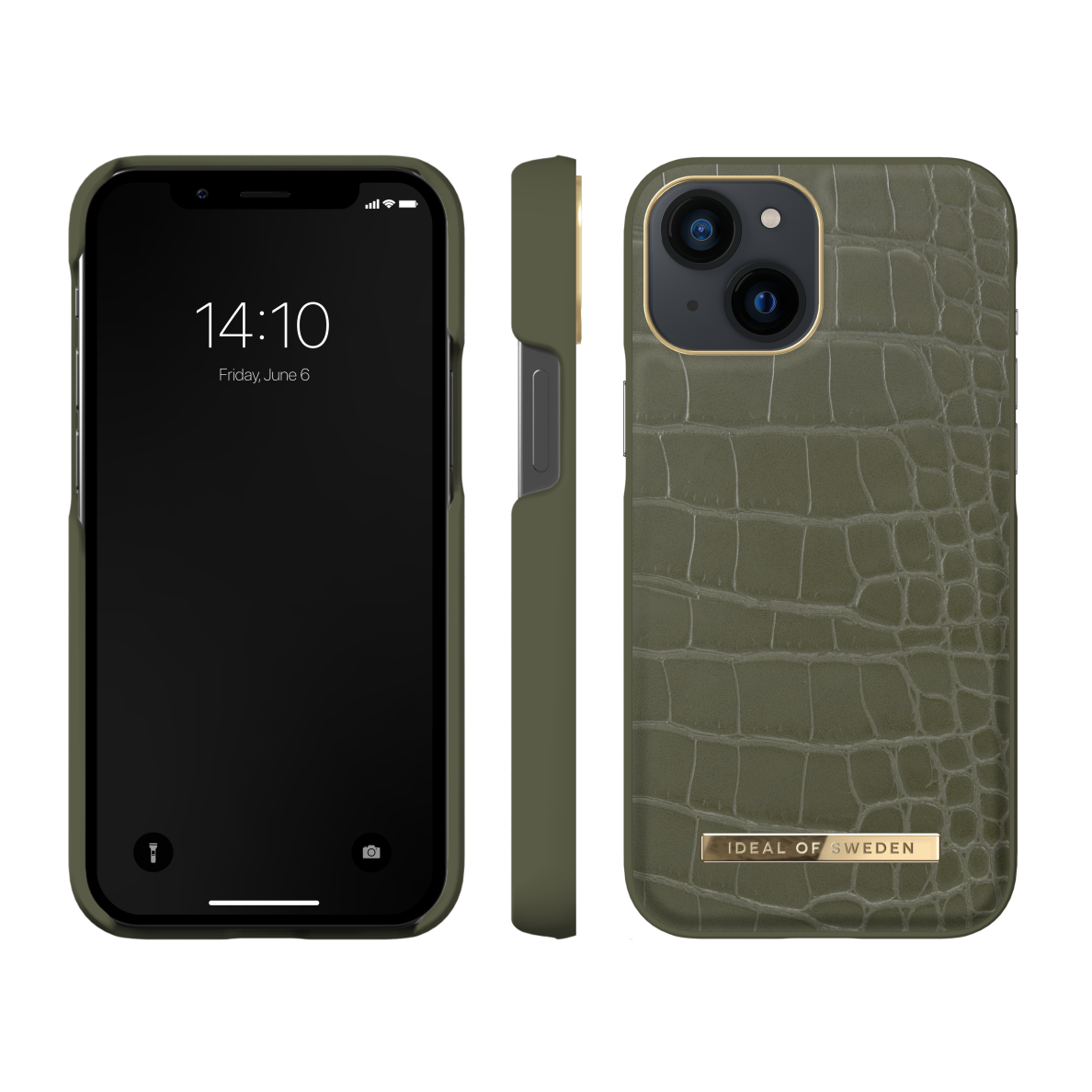 iPhone 13 MINI iDeal Of Sweden nugarėlė Khaki Croco 2