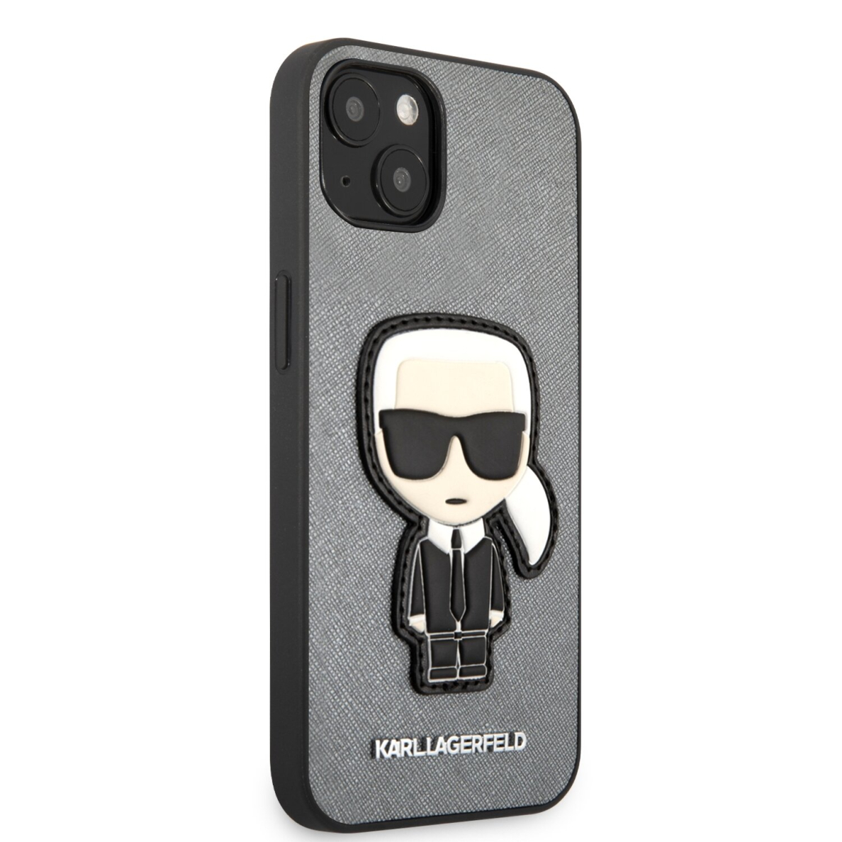 iPhone 13 MINI pilka KARL LAGERFELD nugarėlė KLHCP13SOKPG 4