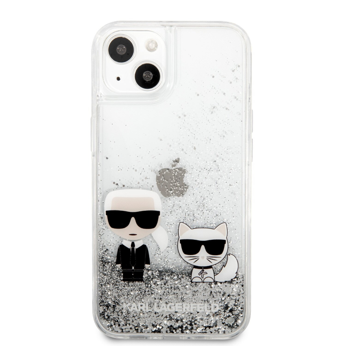 iPhone 13 MINI water sidabro spalvos KARL LAGERFELD nugarėlė KLHCP13SGKCS 2