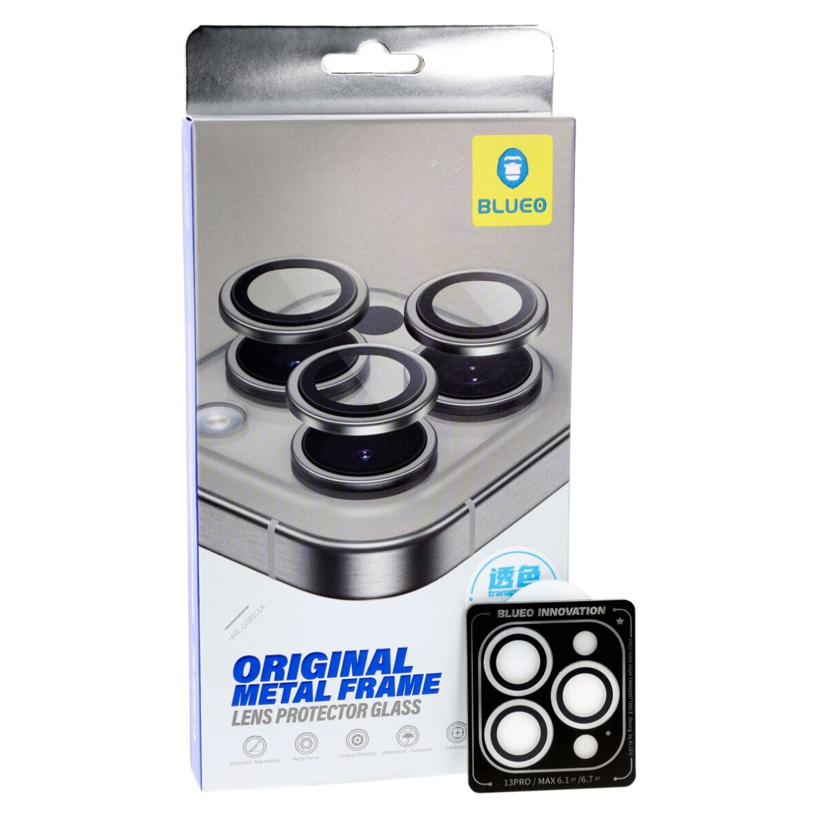 iPhone 13 PRO / 13 PRO MAX apsauginis clear Mr.Monkey galinės kameros stiklas