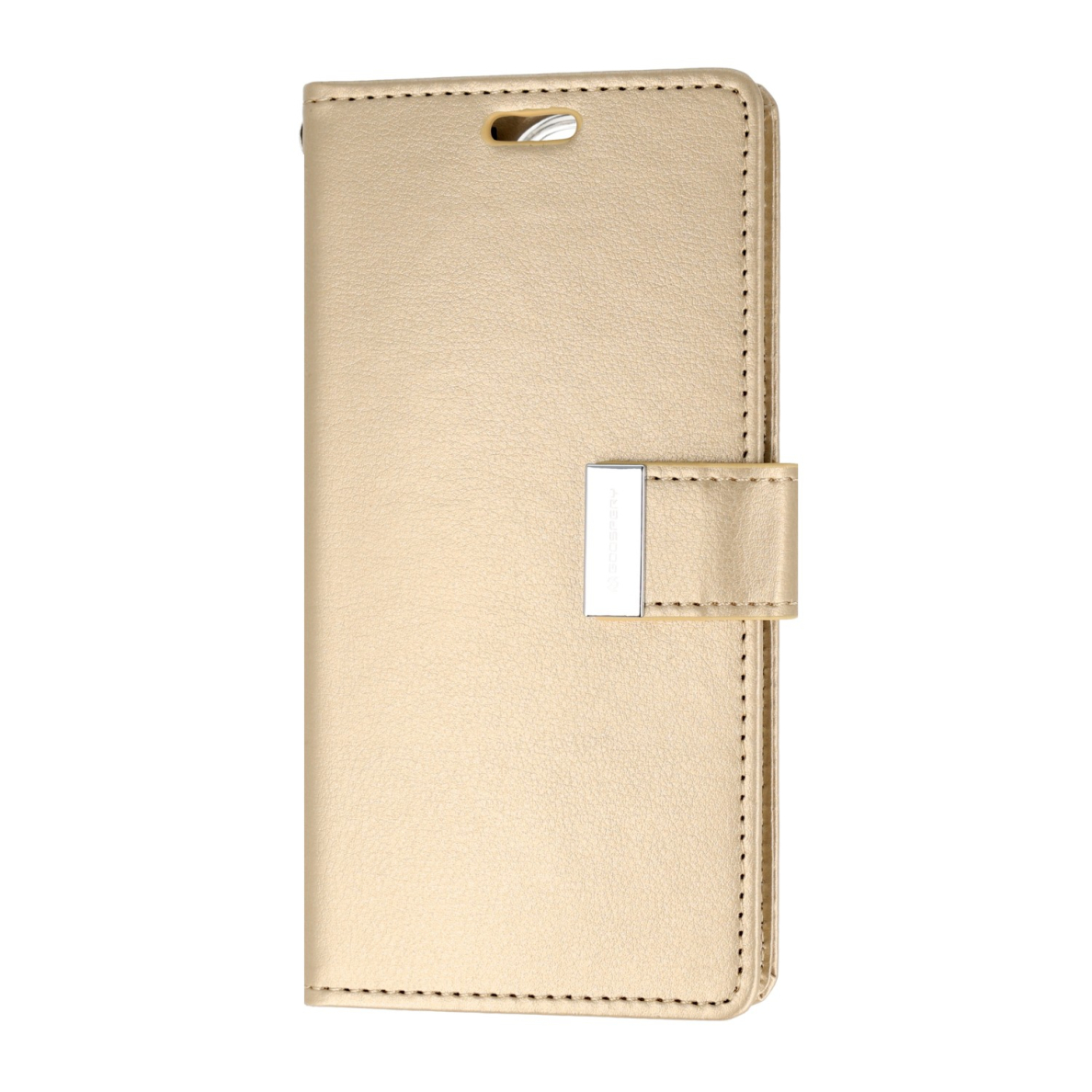 iPhone 13 PRO aukso spalvos MERCURY RICH DIARY dėklas