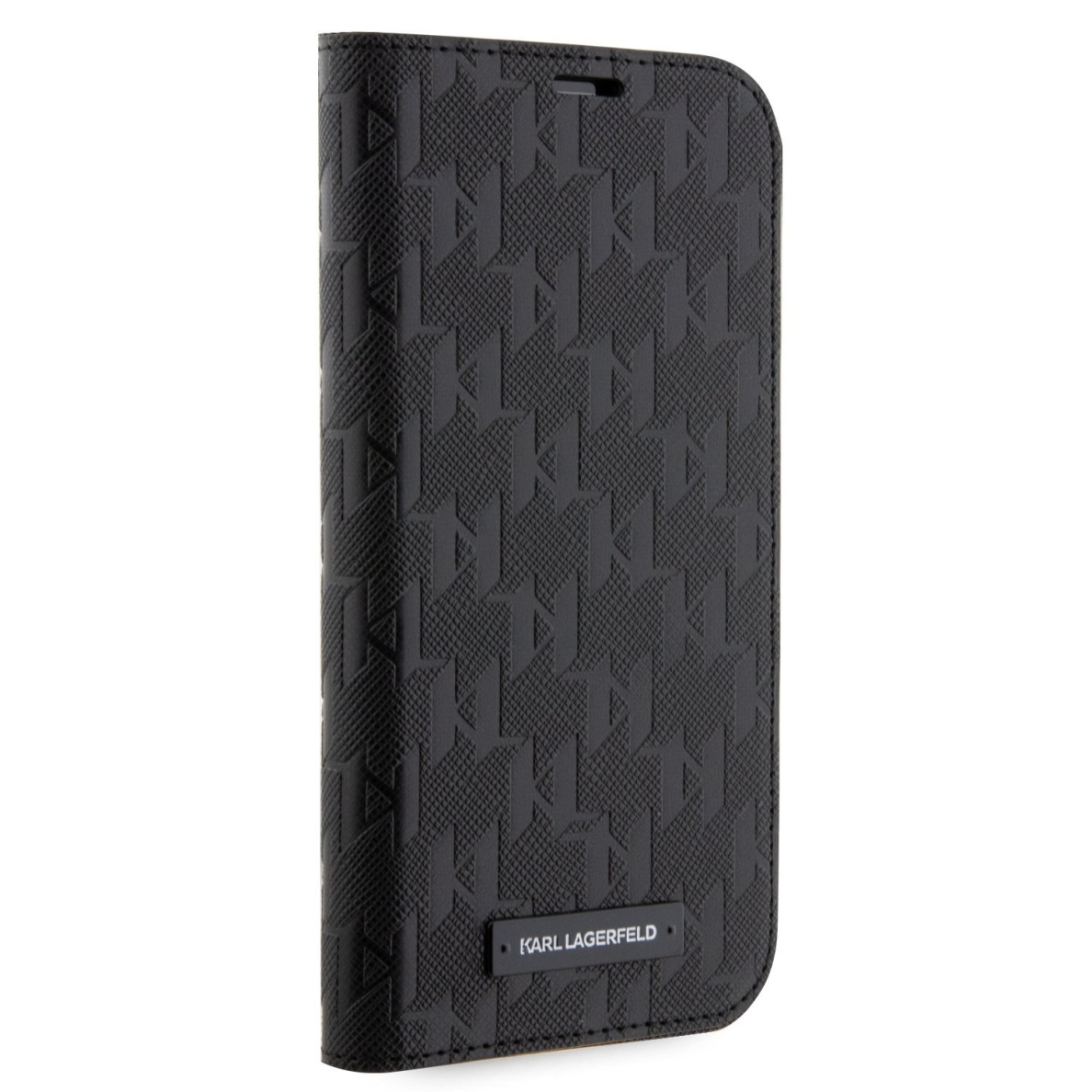 iPhone 13 PRO Black PU Saffiano Monogram KARL LAGERFELD dėklas