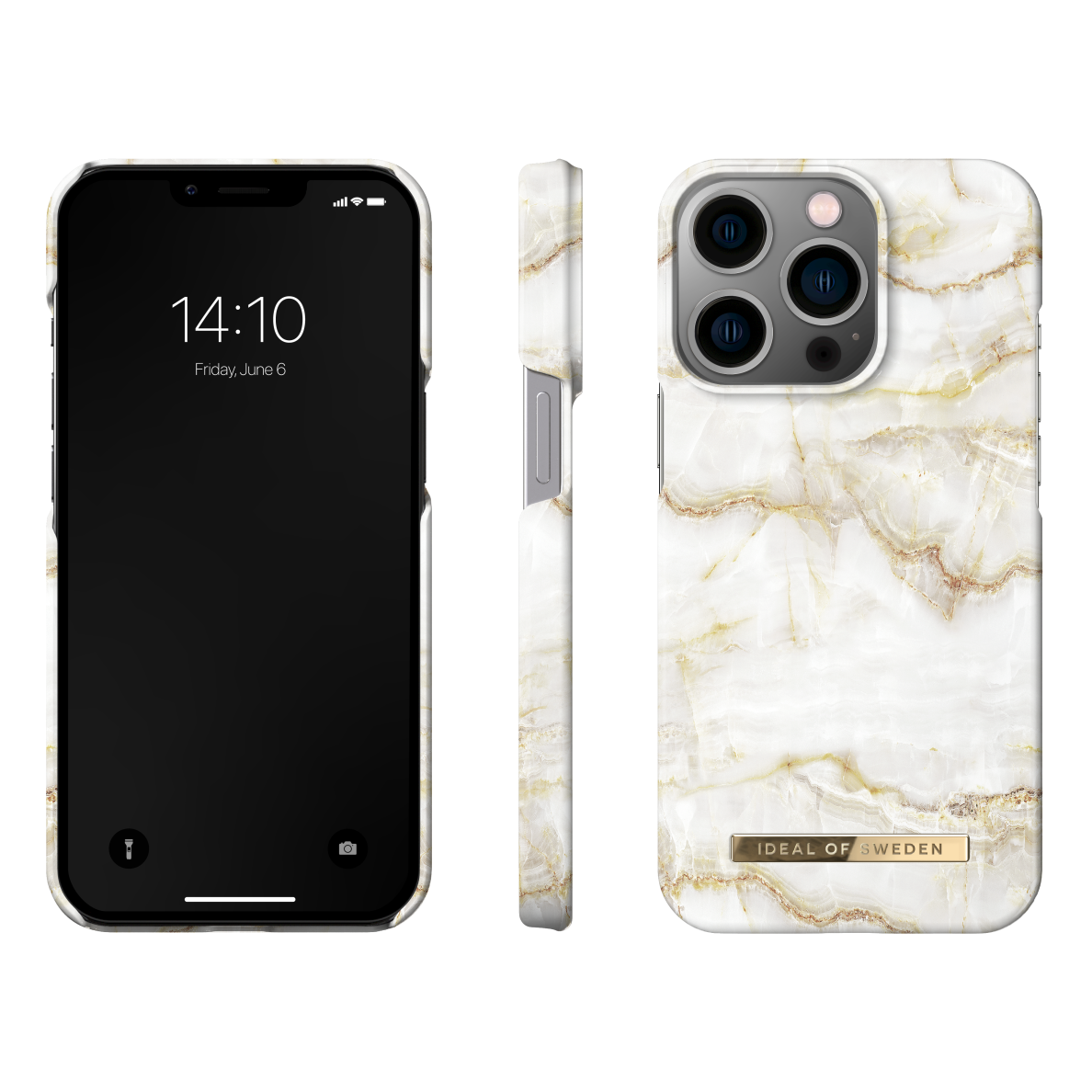 iPhone 13 PRO iDeal Of Sweden nugarėlė Golden Pearl Marble 2
