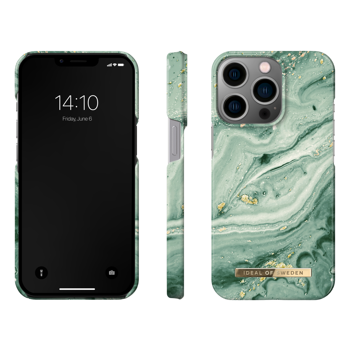 iPhone 13 PRO iDeal Of Sweden nugarėlė Mint Swirl Marble 2
