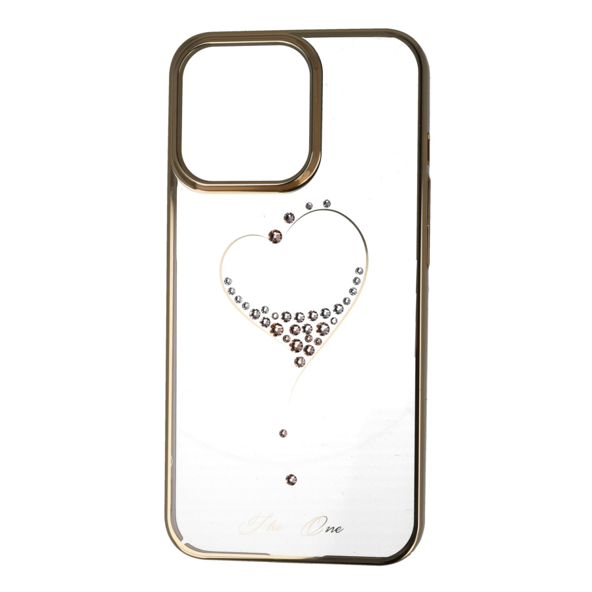 iPhone 13 PRO KINGXBAR Crystal aukso spalvos nugarėlė WISH