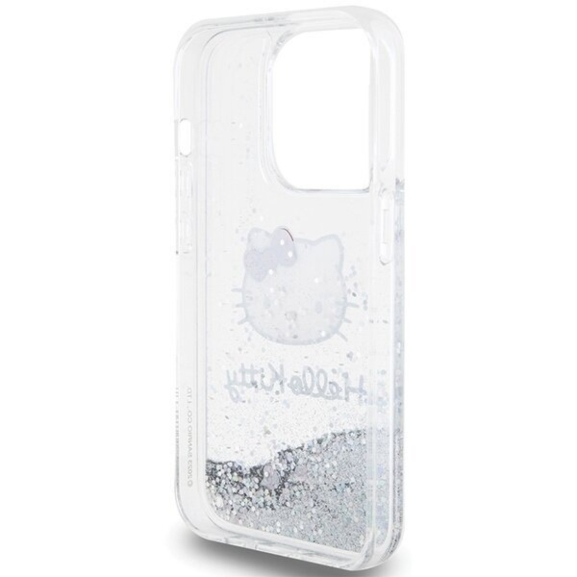 iPhone 13 PRO Liquid Glitter Electroplating Head Logo HELLO KITTY nugarėlė 3