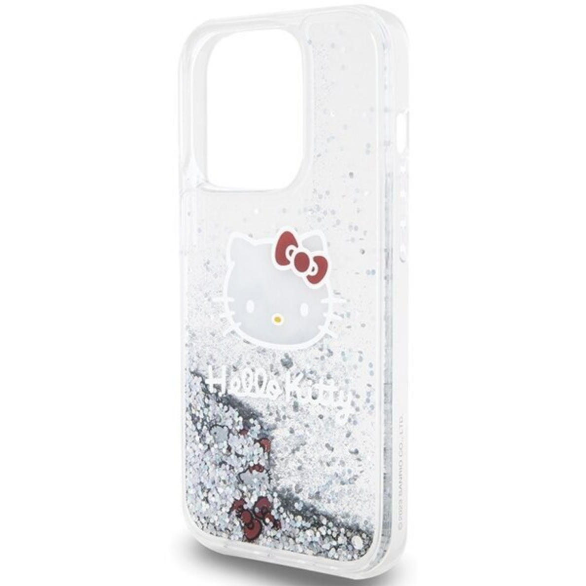 iPhone 13 PRO Liquid Glitter Electroplating Head Logo HELLO KITTY nugarėlė 2