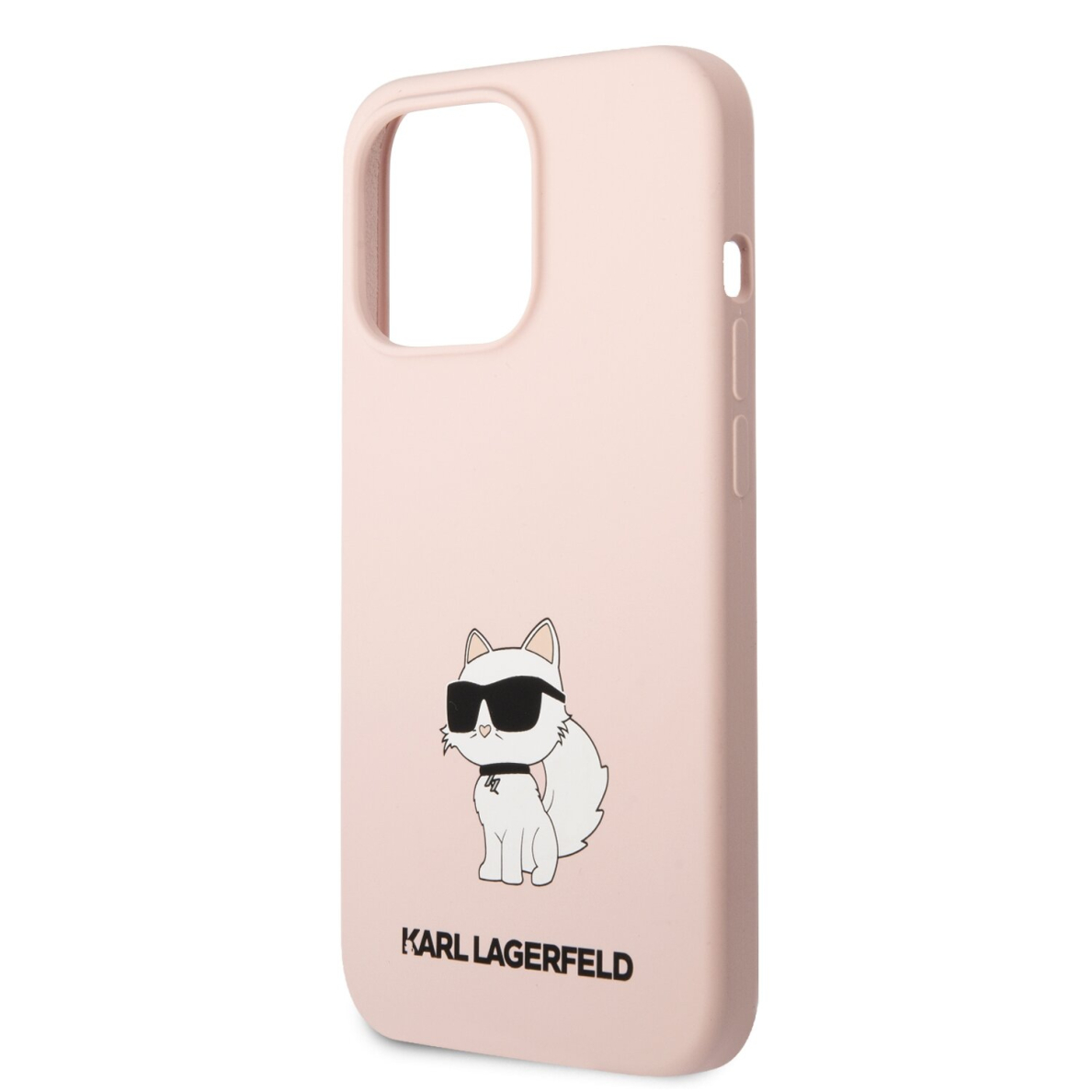 iPhone 13 PRO MAX pink NFT Liquid Silicone KARL LAGERFELD nugarėlė 5