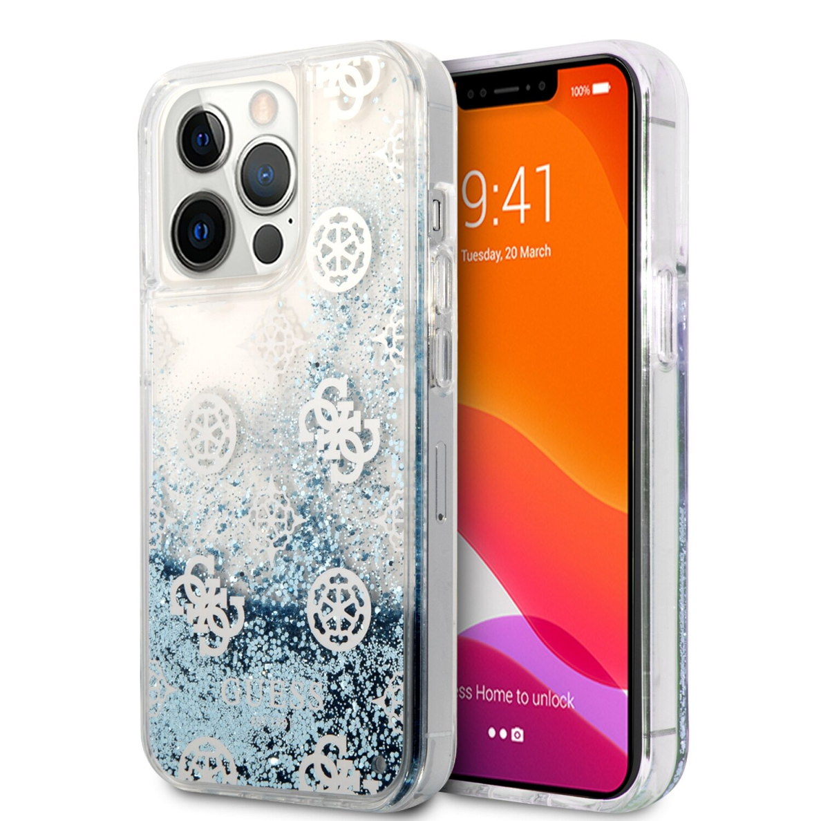 iPhone 13 PRO MAX žydra water GUESS nugarėlė GUHCP13XLGPEBL iPhone 13 PRO MAX žydra water GUESS nugarėlė GUHCP13XLGPEBL