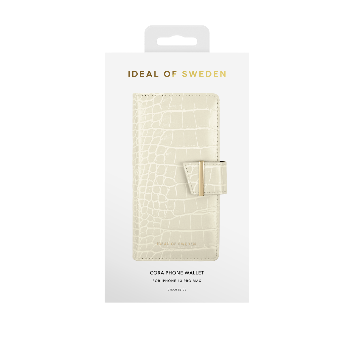 iPhone 13 PRO MAX/12 PRO MAX iDeal Of Sweden dėklas Wallet Beige Croco 1