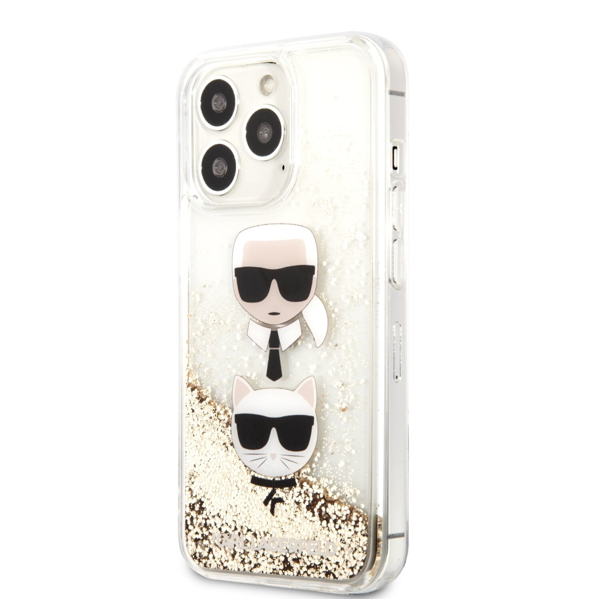 iPhone 13 PRO aukso sp. water KARL LAGERFELD nugarėlė KLHCP13LKICGLD 2