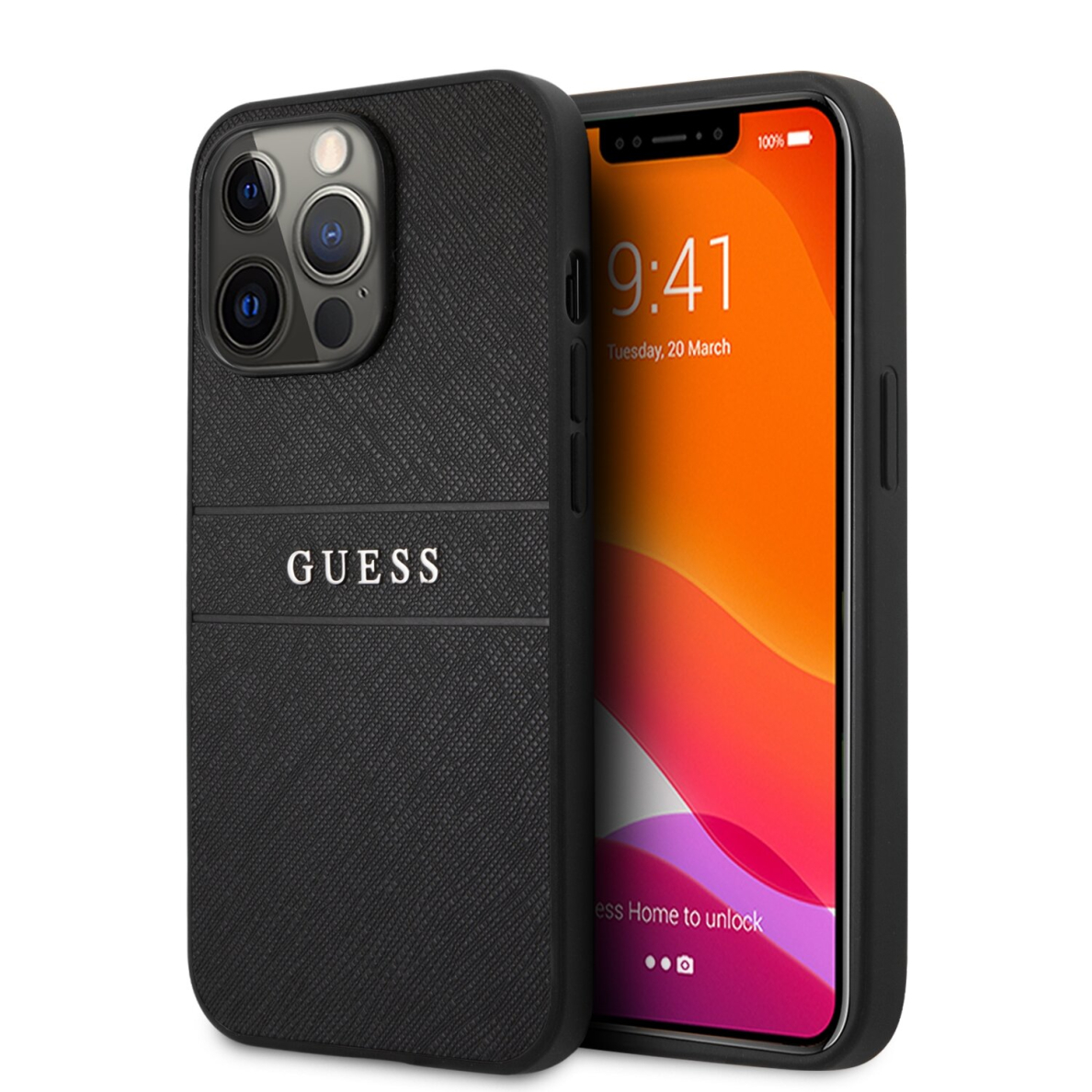iPhone 13 PRO juoda GUESS nugarėlė GUHCP13LPSASBBK iPhone 13 PRO juoda GUESS nugarėlė GUHCP13LPSASBBK