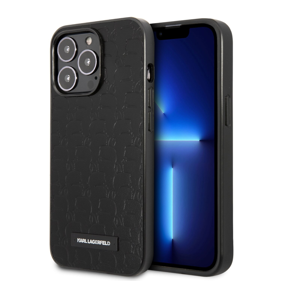 iPhone 13 PRO juoda KARL LAGERFELD nugarėlė KLHCP13LKAMP1K