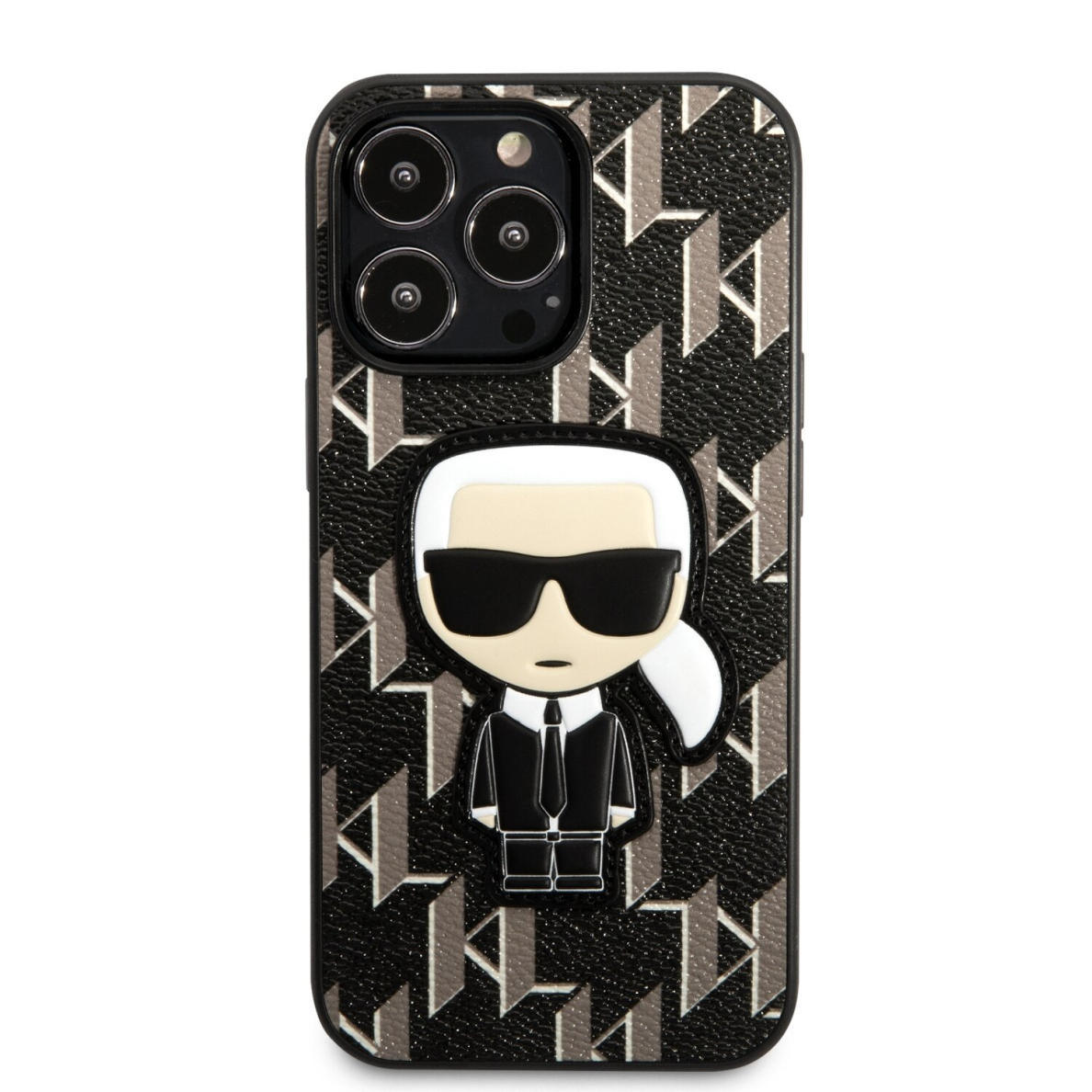 iPhone 13 PRO juoda KARL LAGERFELD nugarėlė KLHCP13LPMNIKBK 3