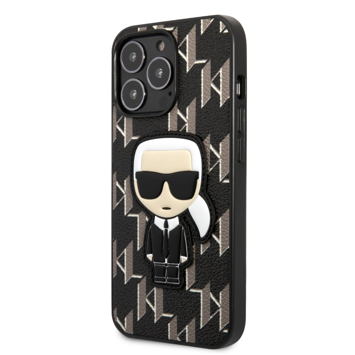 iPhone 13 PRO juoda KARL LAGERFELD nugarėlė KLHCP13LPMNIKBK 2