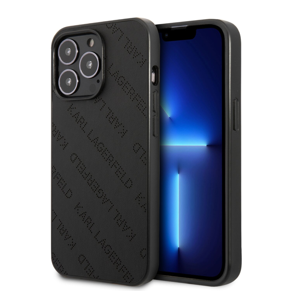 iPhone 13 PRO juoda KARL LAGERFELD nugarėlė KLHCP13LPTLK