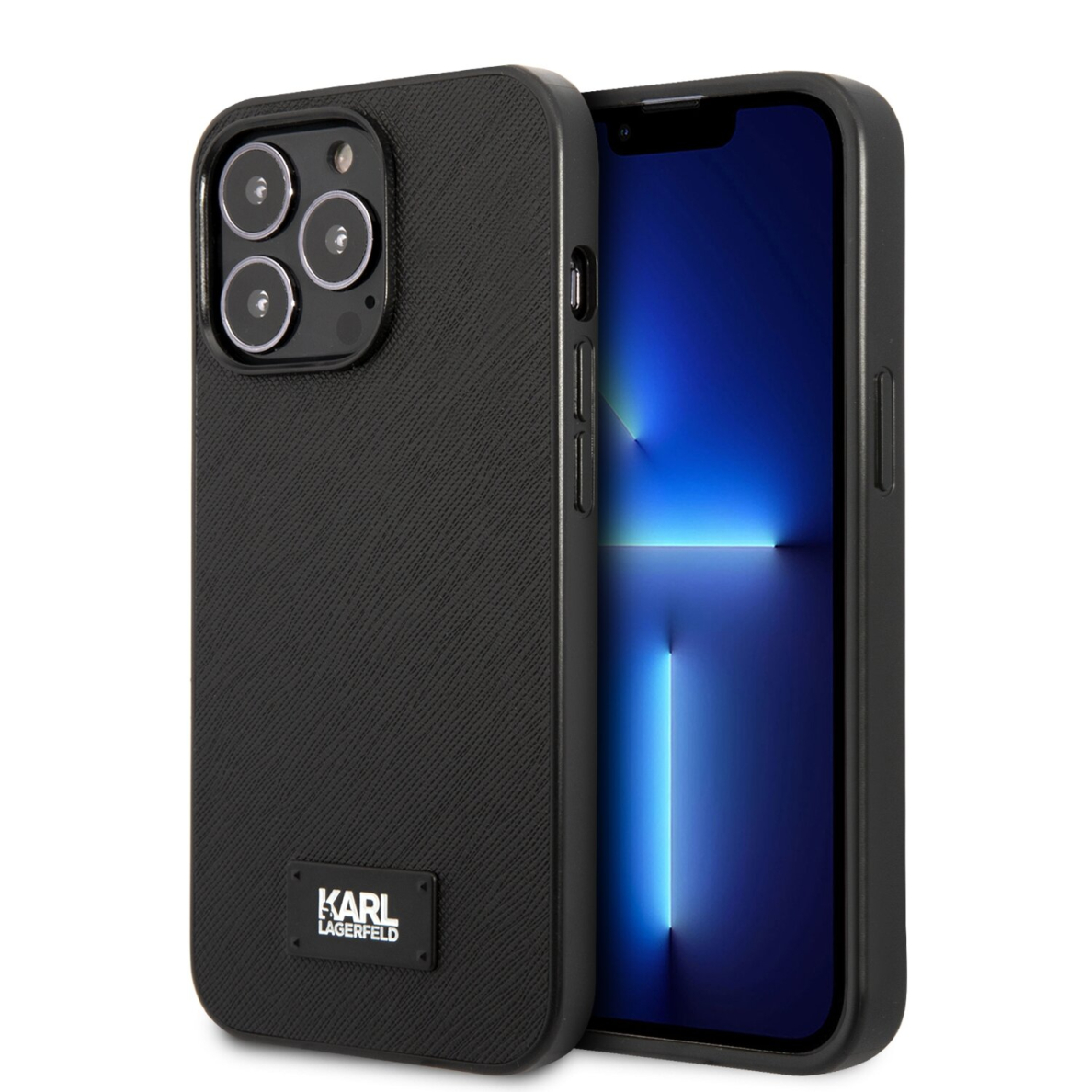 iPhone 13 PRO juoda KARL LAGERFELD nugarėlė KLHCP13LSFMP2K