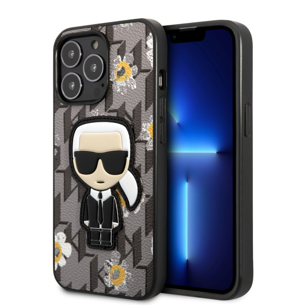 iPhone 13 PRO pilka KARL LAGERFELD nugarėlė KLHCP13LPMNFIK1