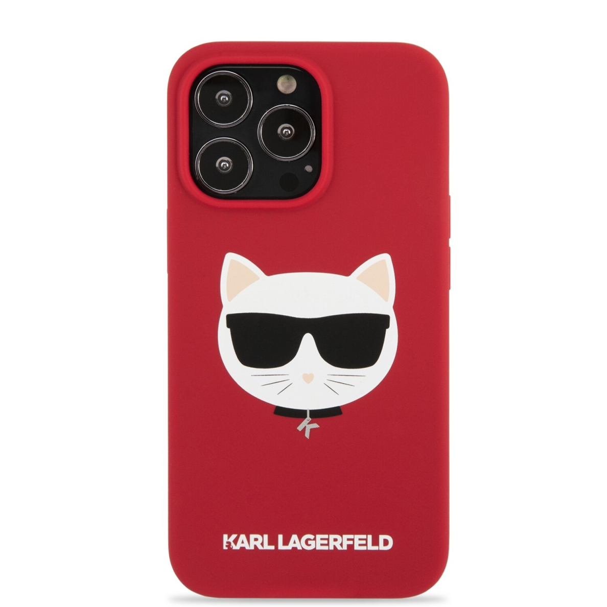 iPhone 13 PRO raudona KARL LAGERFELD nugarėlė KLHCP13LSLCHRE 2