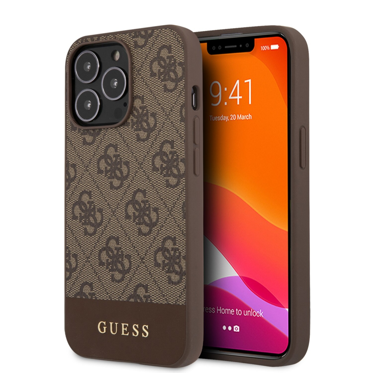 iPhone 13 PRO ruda GUESS nugarėlė GUHCP13LG4GLBR
