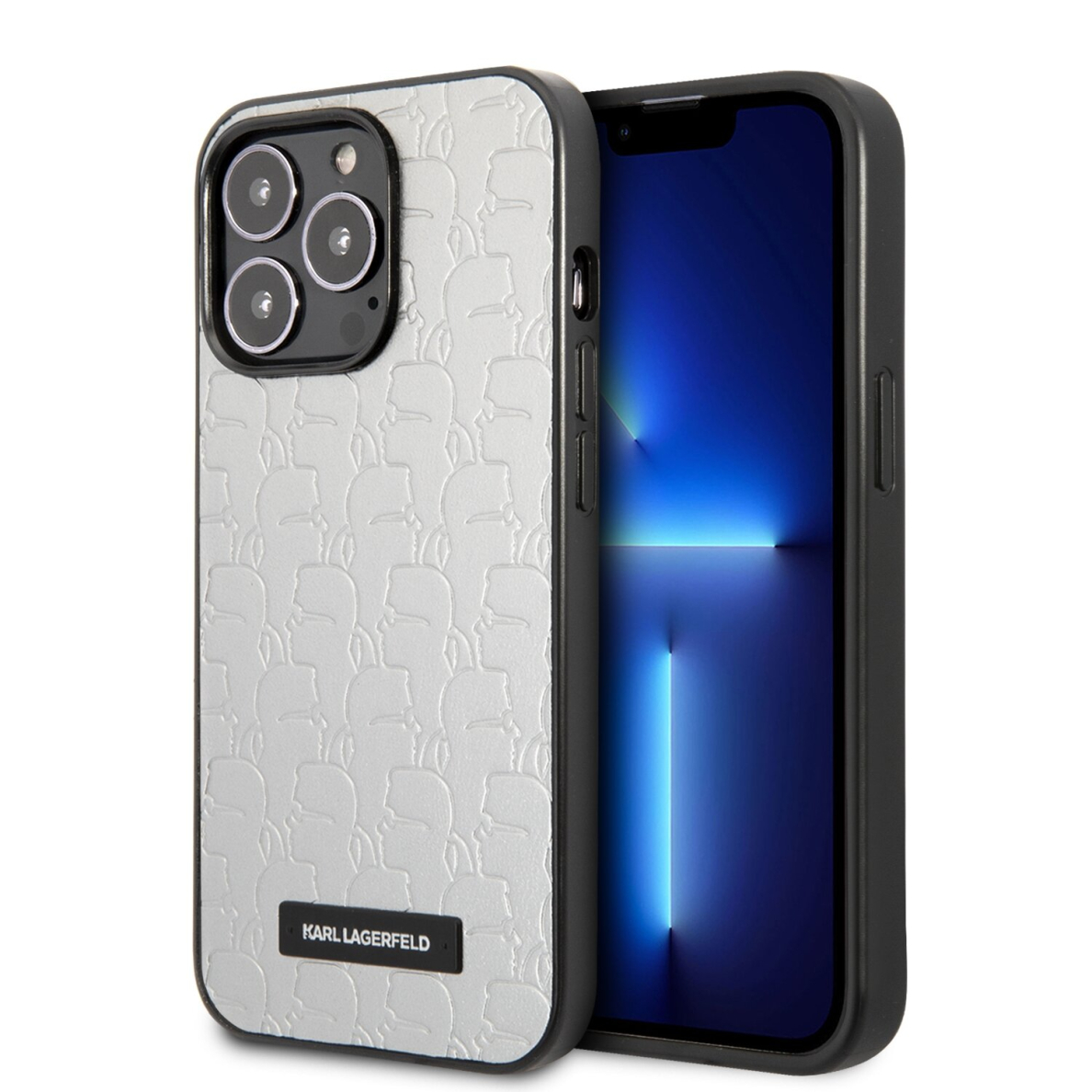 iPhone 13 PRO sidabro sp. KARL LAGERFELD nugarėlė KLHCP13LKAMP1SL iPhone 13 PRO sidabro sp. KARL LAGERFELD nugarėlė KLHCP13LKAMP1SL