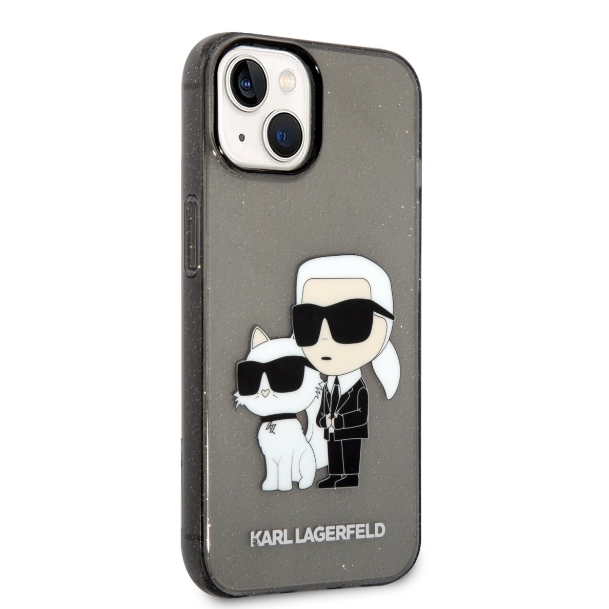 iPhone 14/13 black NFT IML Glitter KARL LAGERFELD nugarėlė 4