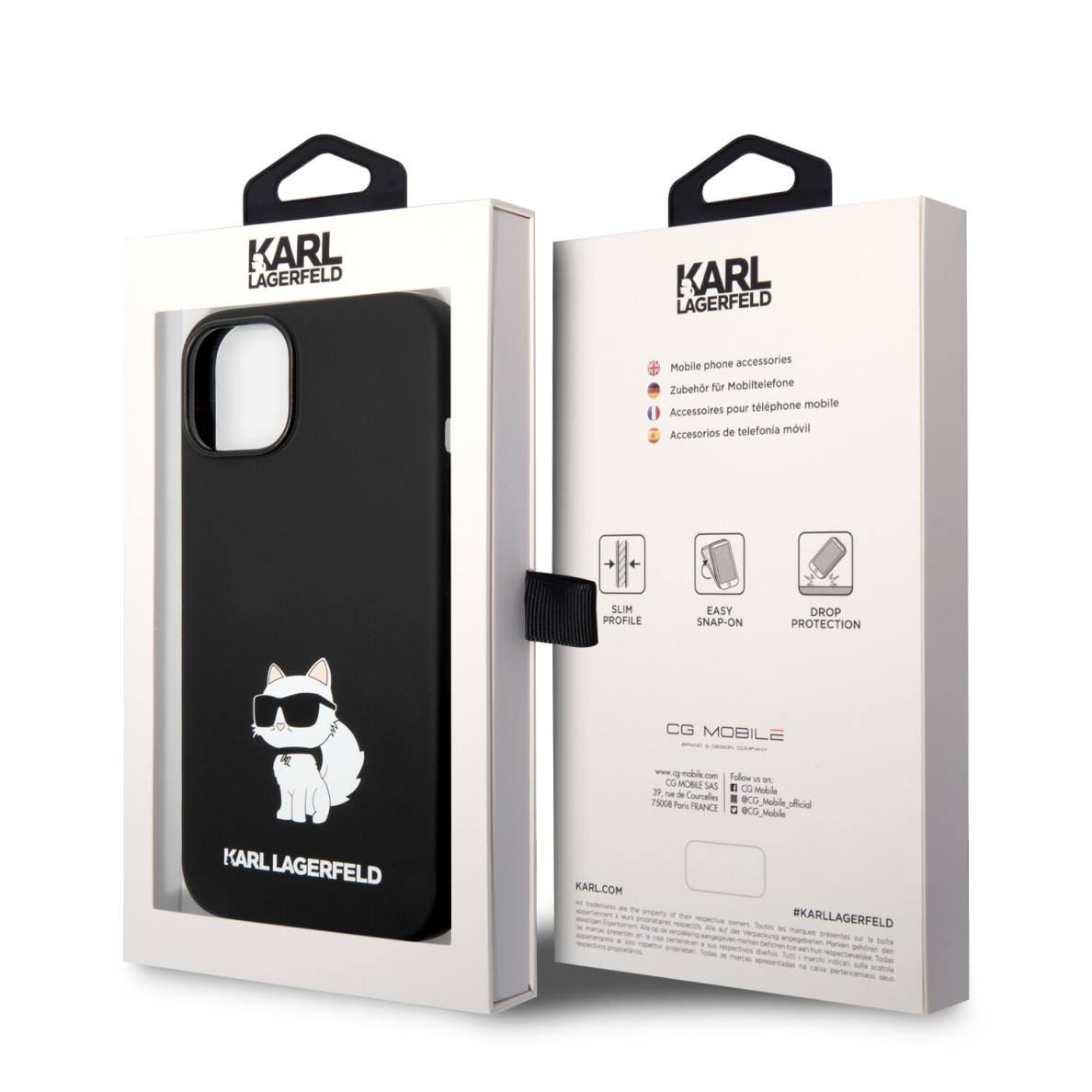 iPhone 14/13 black NFT Liquid Silicone KARL LAGERFELD nugarėlė 7