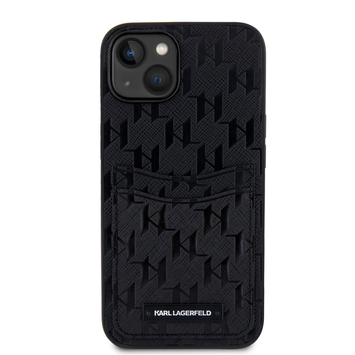 iPhone 14/13 black Saffiano Monogram Card Slot KARL LAGERFELD nugarėlė 3 iPhone 14/13 black Saffiano Monogram Card Slot KARL LAGERFELD nugarėlė 3