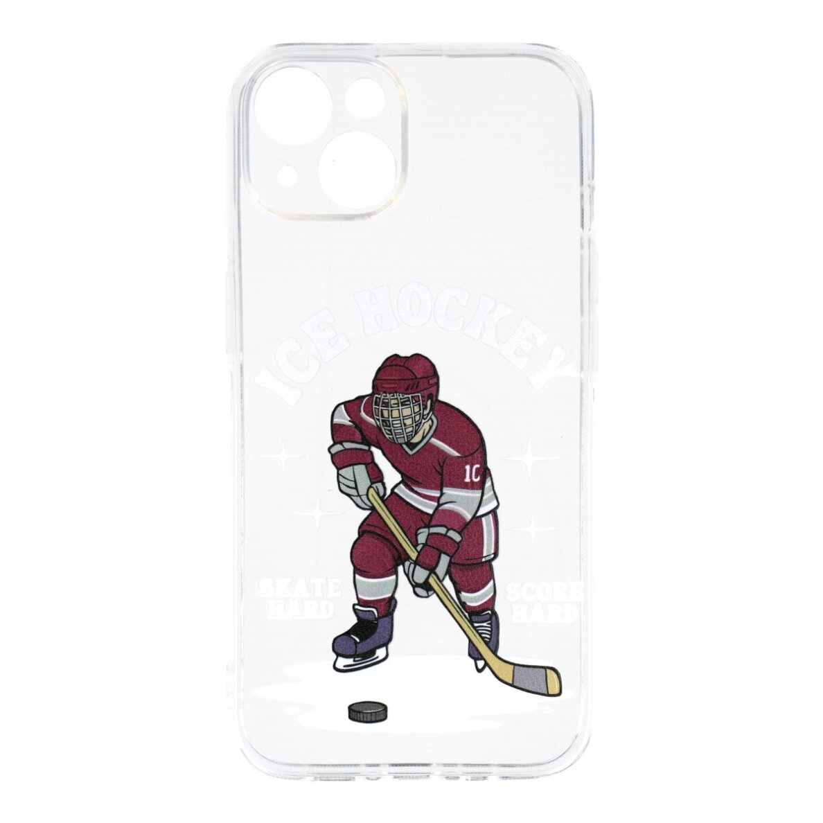 iPhone 14 clear nugarėlė Ice Hockey Design00029