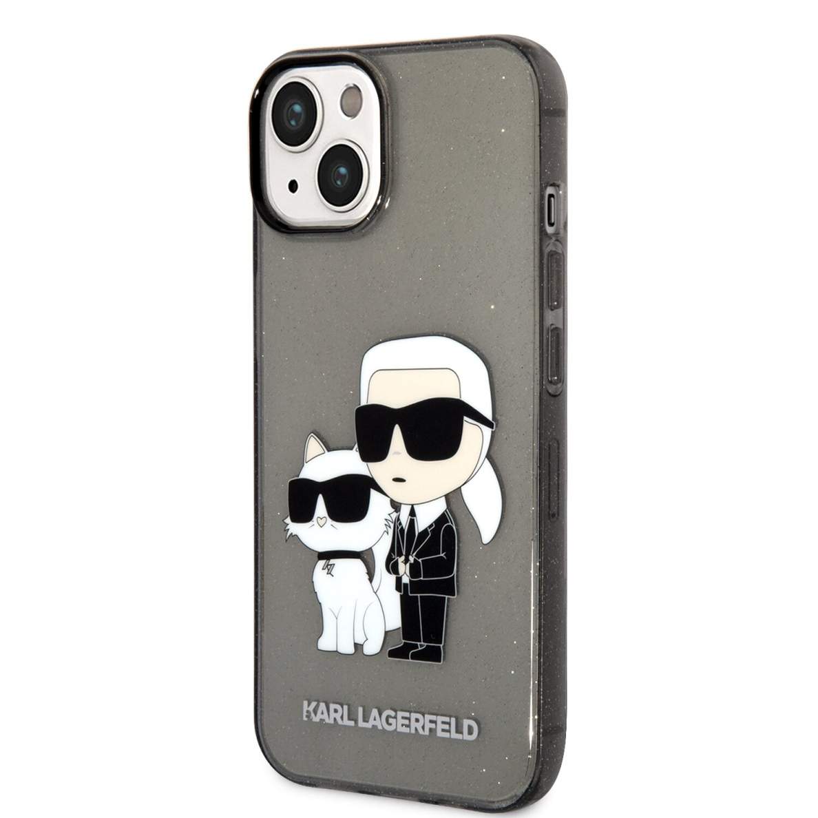 iPhone 14 PLUS black NFT IML Glitter KARL LAGERFELD nugarėlė 3