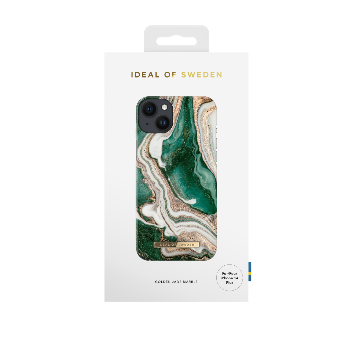 iPhone 14 PLUS iDeal Of Sweden nugarėlė Golden Jade Marble 2