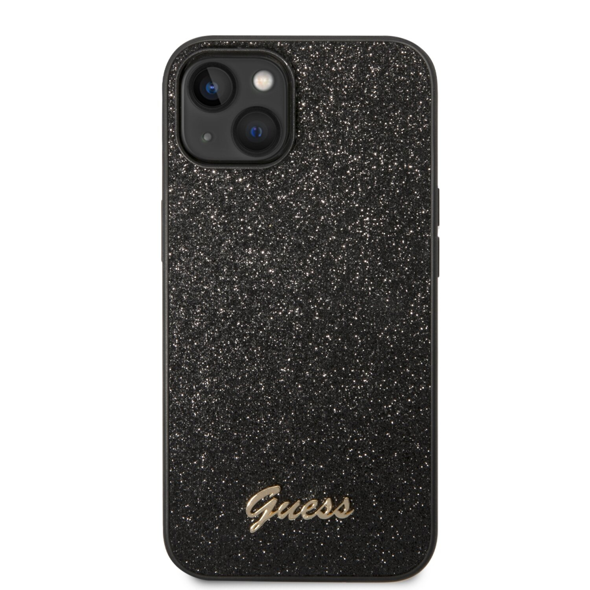 iPhone 14 PLUS juoda glitter GUESS nugarėlė GUHCP14MHGGSHK 2