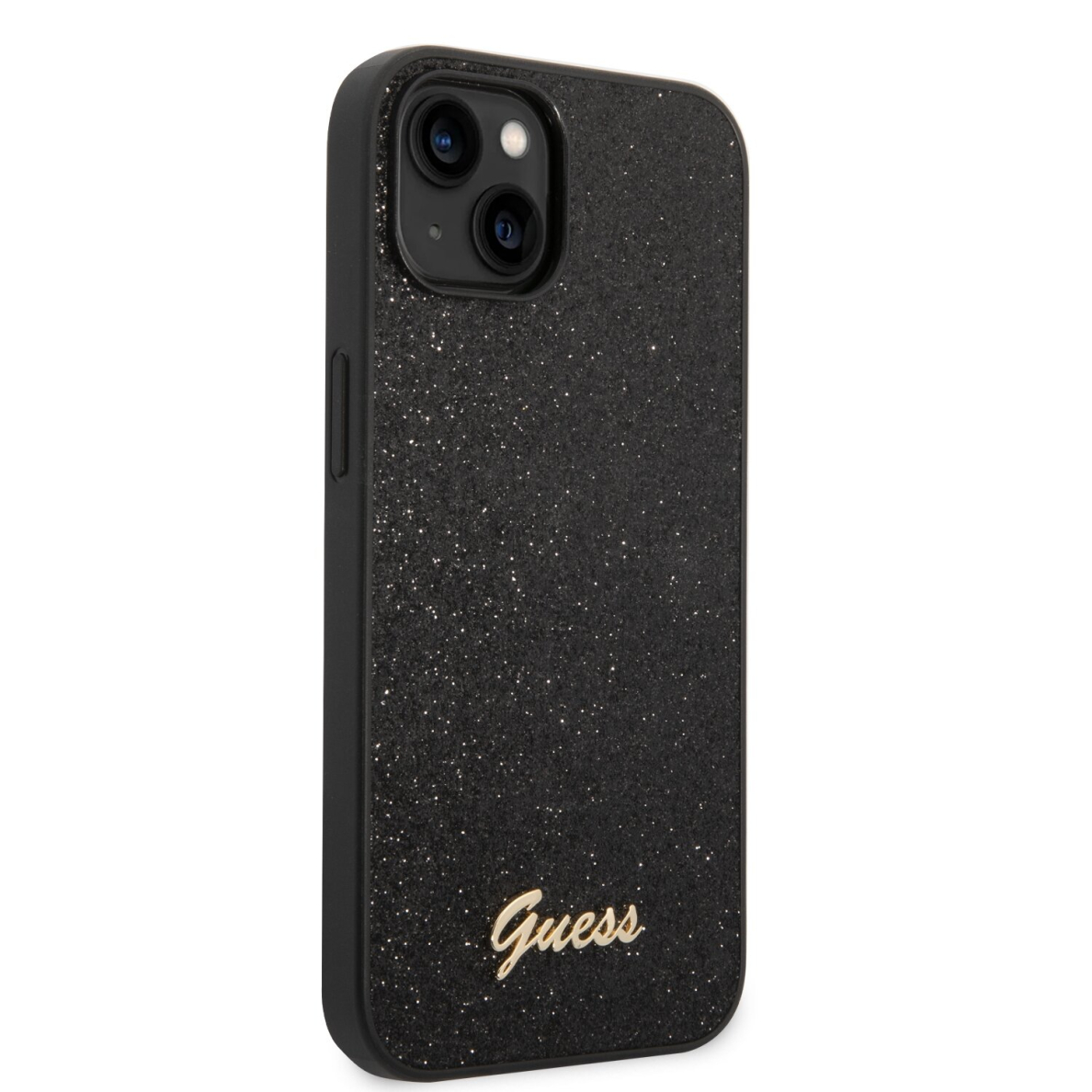 iPhone 14 PLUS juoda glitter GUESS nugarėlė GUHCP14MHGGSHK 4