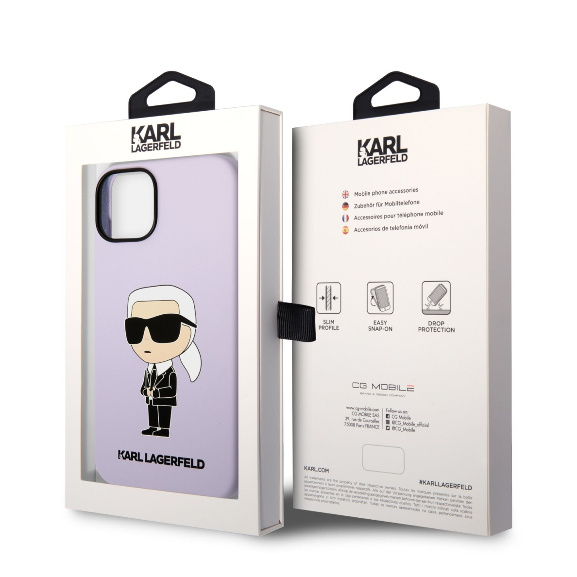iPhone 14 PLUS purple NFT Liquid Silicone KARL LAGERFELD nugarėlė 7