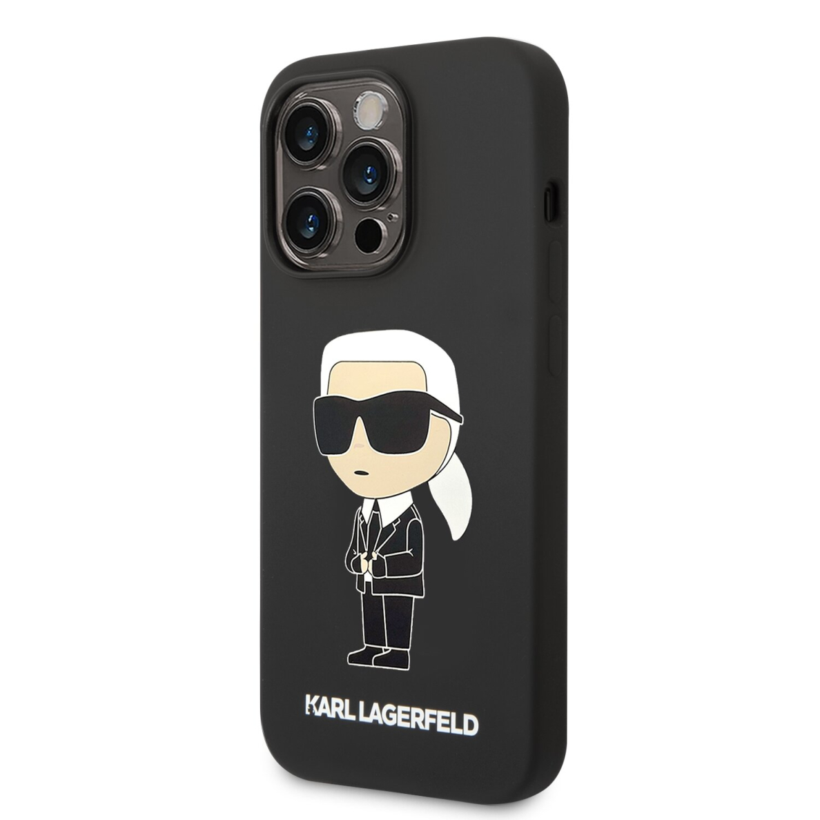 iPhone 14 PRO black NFT Liquid Silicone KARL LAGERFELD nugarėlė 3