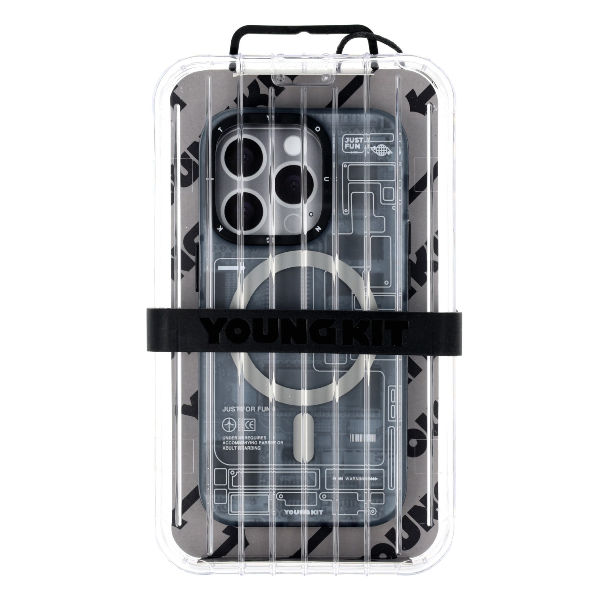 iPhone 14 PRO black YOUNGKIT MagSafe Technology Series nugarėlė 1