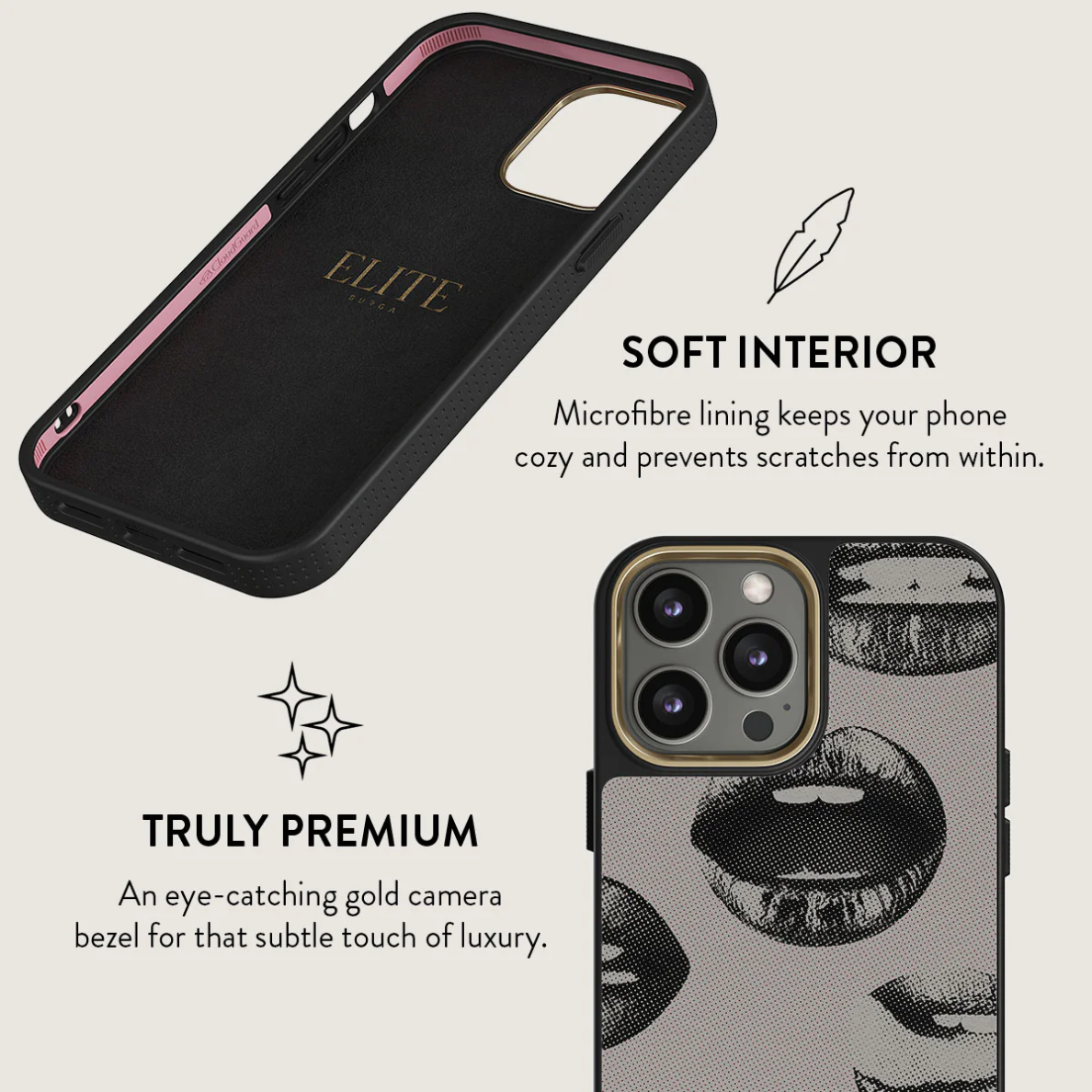 iPhone 14 PRO Elite Gold Magsafe Next Mistake BURGA nugarėlė 5