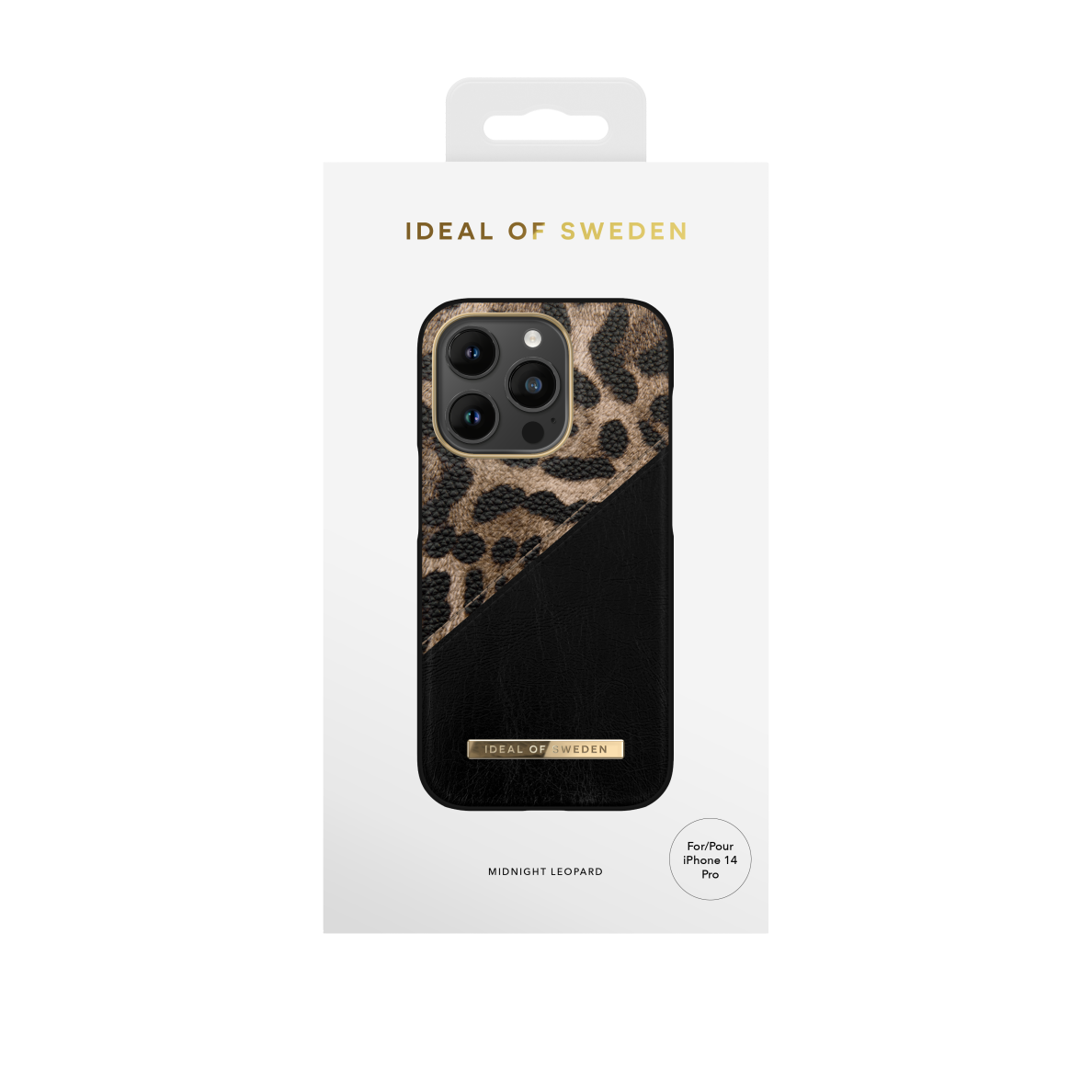 iPhone 14 PRO iDeal Of Sweden nugarėlė Midnight Leopard 1