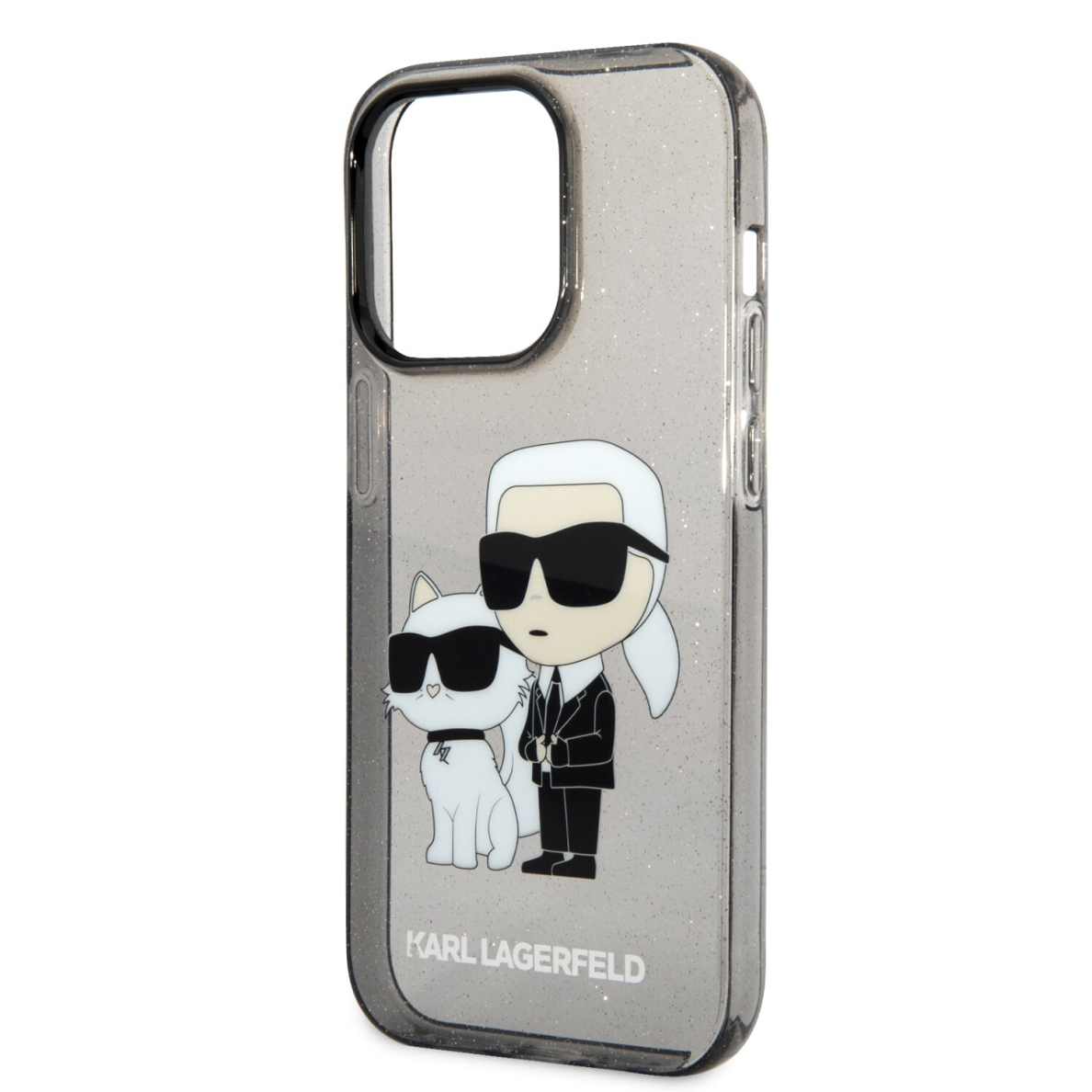 iPhone 14 PRO MAX black NFT IML Glitter KARL LAGERFELD nugarėlė 5