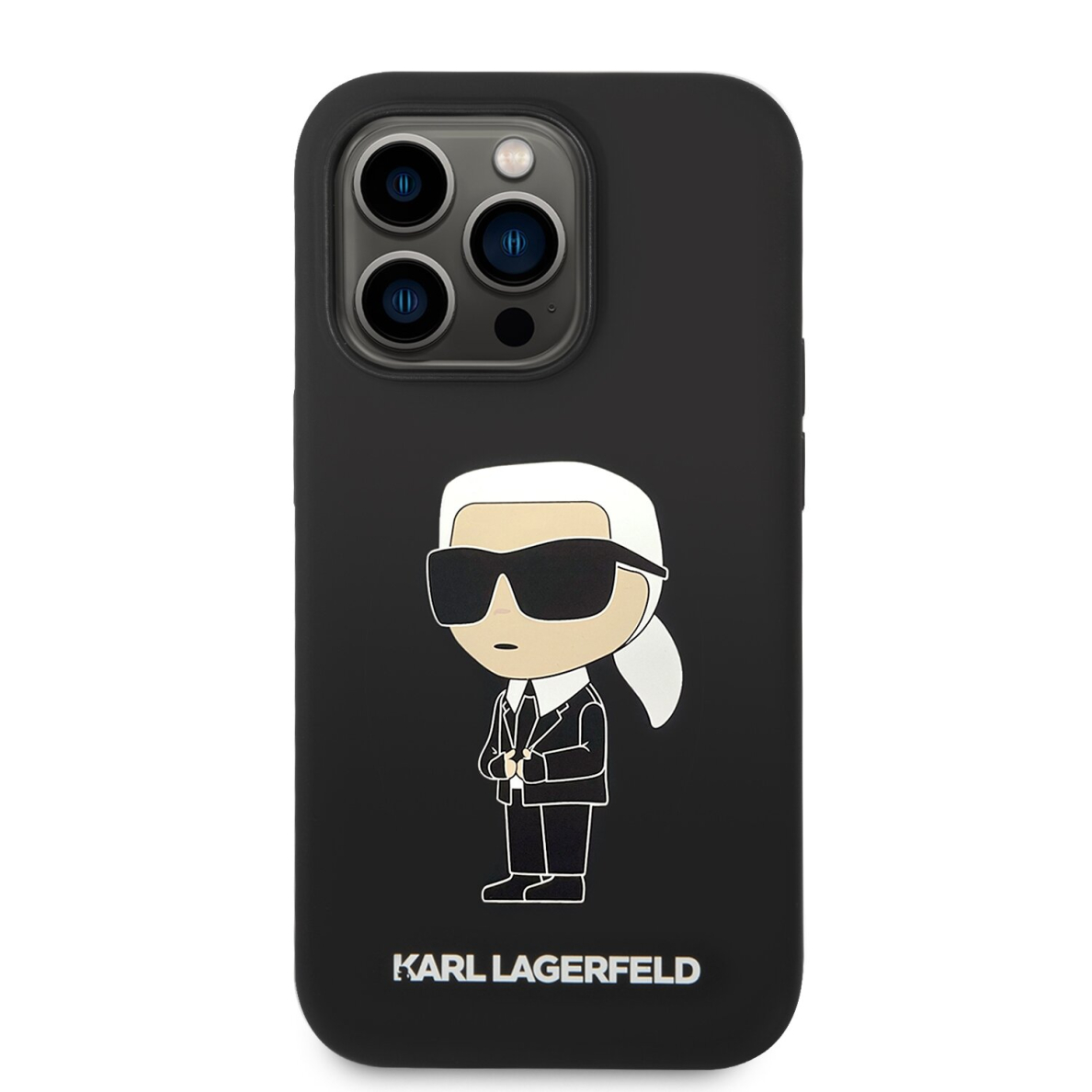 iPhone 14 PRO MAX black NFT Liquid Silicone KARL LAGERFELD nugarėlė 2