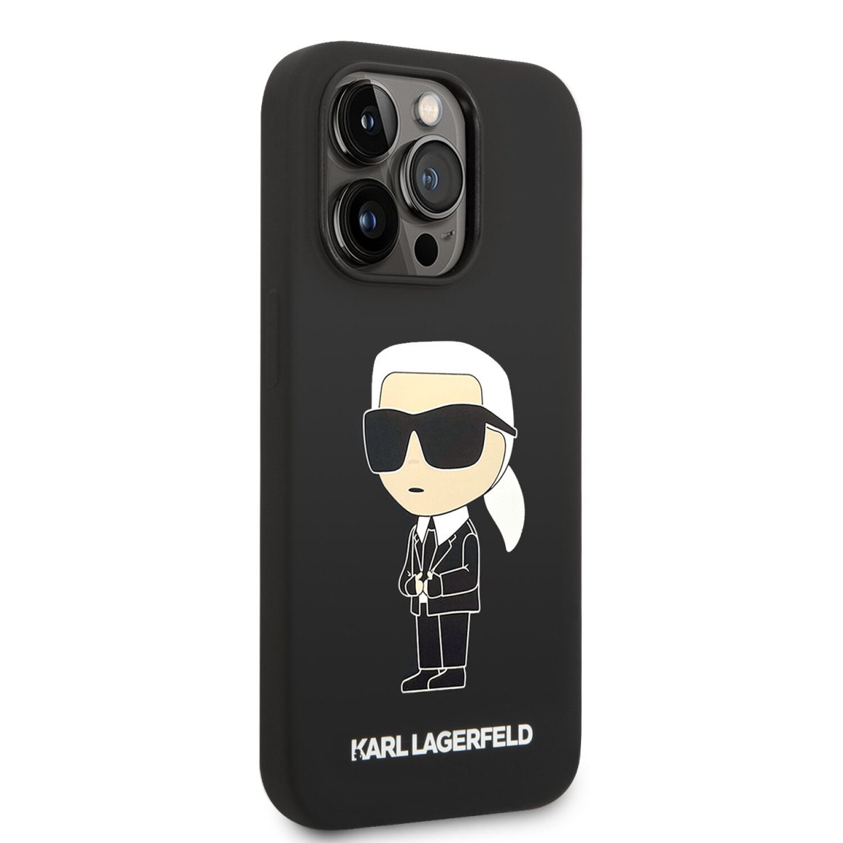 iPhone 14 PRO MAX black NFT Liquid Silicone KARL LAGERFELD nugarėlė 4
